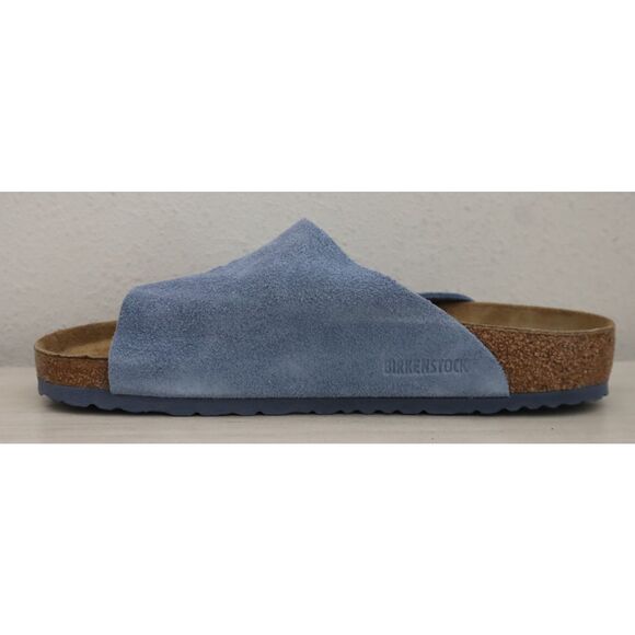 Birkenstock 1026812 Men's Sz 10 Elemental Blue Suede Zurich Slip-On Sandals - Picture 5 of 13